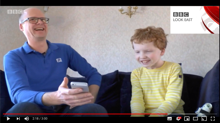 Will Jackson and William show Look East how Playphysio is changing the lives of children with CF in Cambridge, UK.